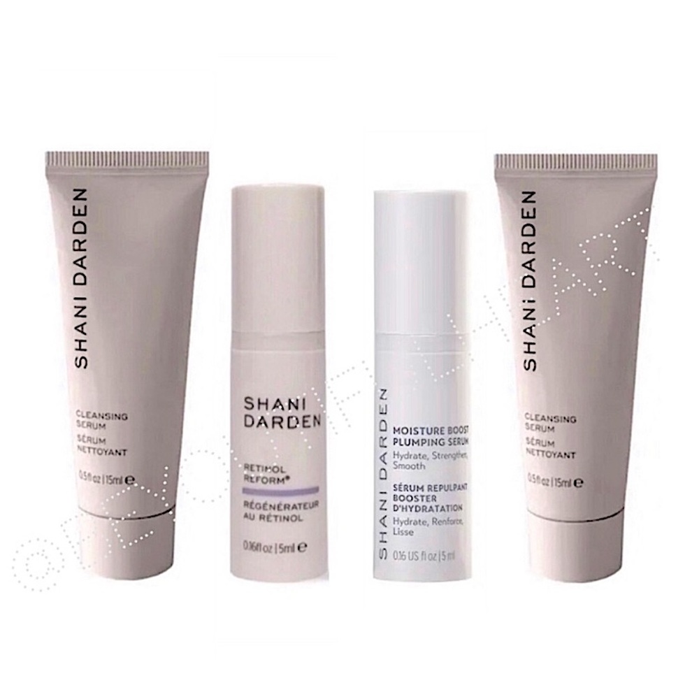 Shani Darden Mini Skin Care Bundle- 2 Cleansers, Retinol Reform & Plumping Serum